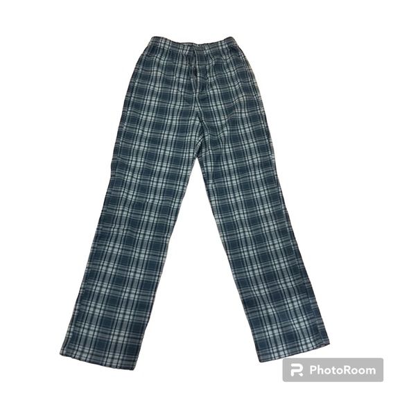 Brandy Melville high waisted stretchy blue plaid pants! - Picture 3 of 8